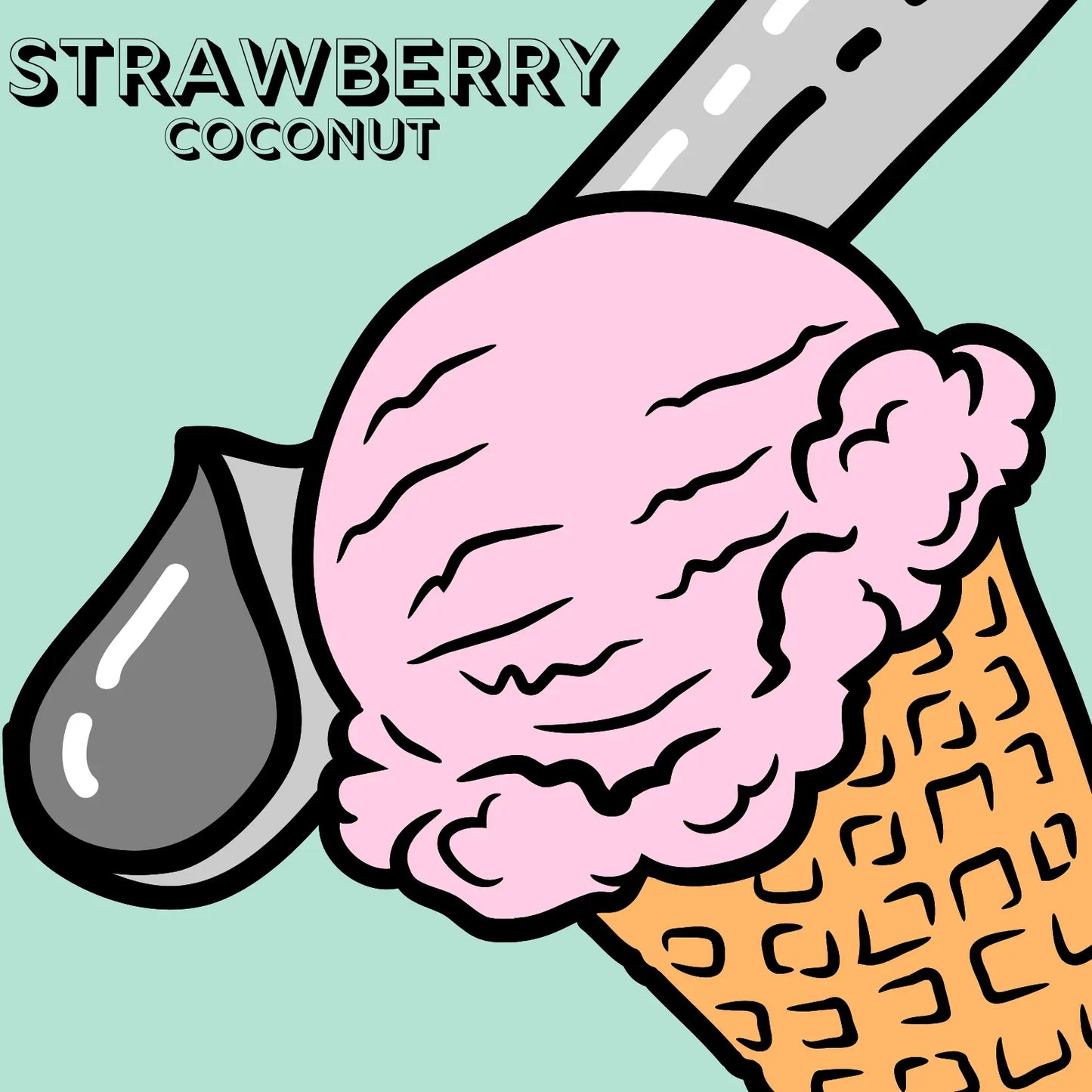 Strawberry Coconut Ice Cream